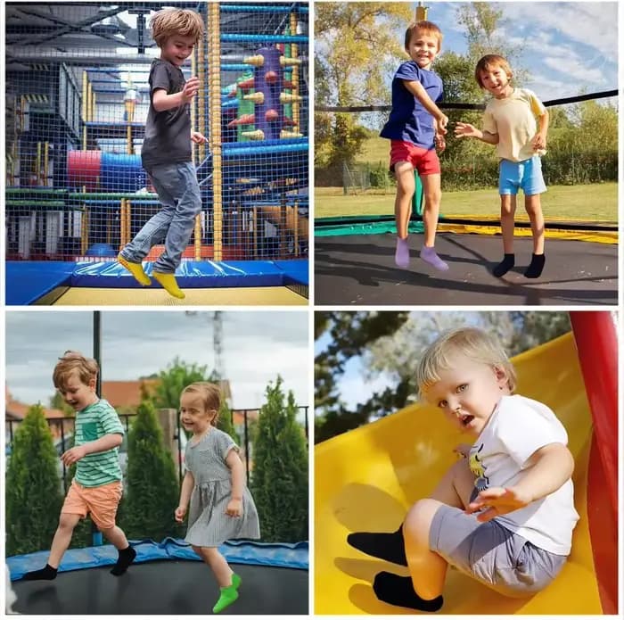 Chaussettes antidérapantes pour Trampoline pour enfants