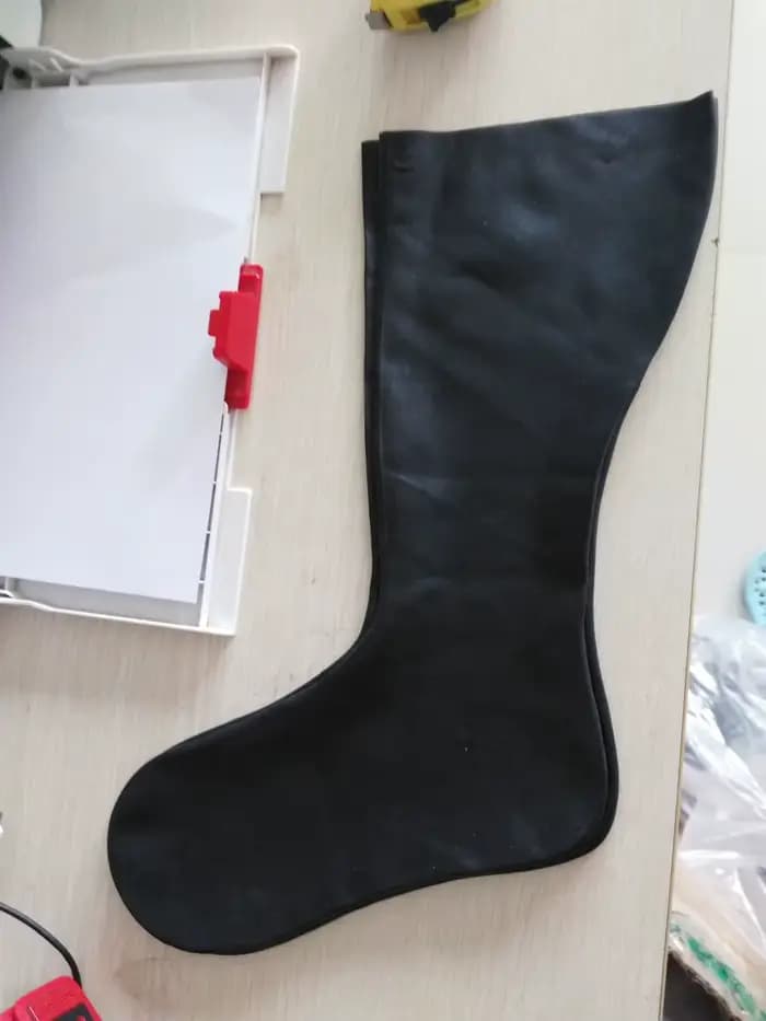 Chaussettes 2D en Latex, bonneterie Sexy aux genoux, uni, Cosplay, sans couture, sans colle, bas une pièce, épaisseur supplémentaire de 0.6mm