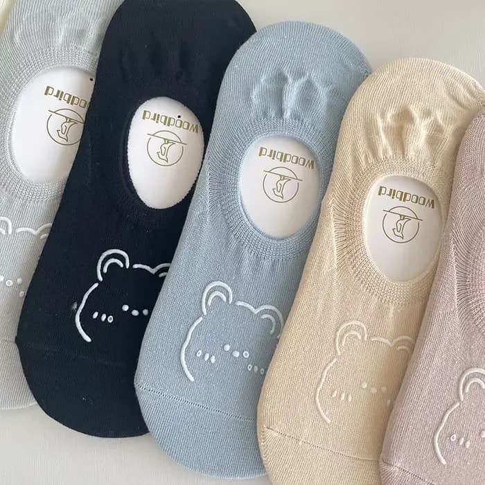 5 paires de nouvelles chaussettes d'été pour femmes Kawai