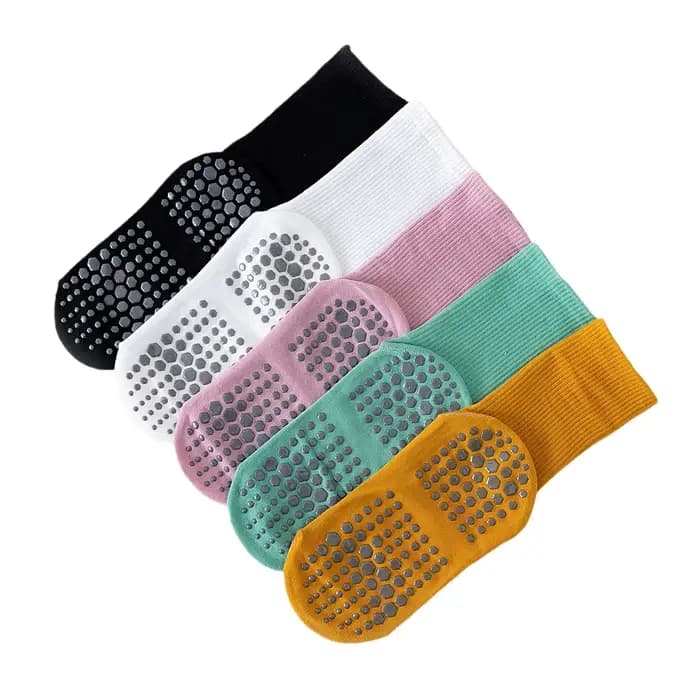 Chaussettes de yoga coordonnantes en pur coton pour femmes