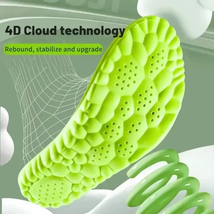 Semelles orthopédiques 4D Sport super douces pour chaussures