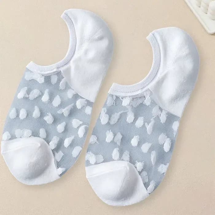 5 paires de chaussettes à motifs à pois pour femmes