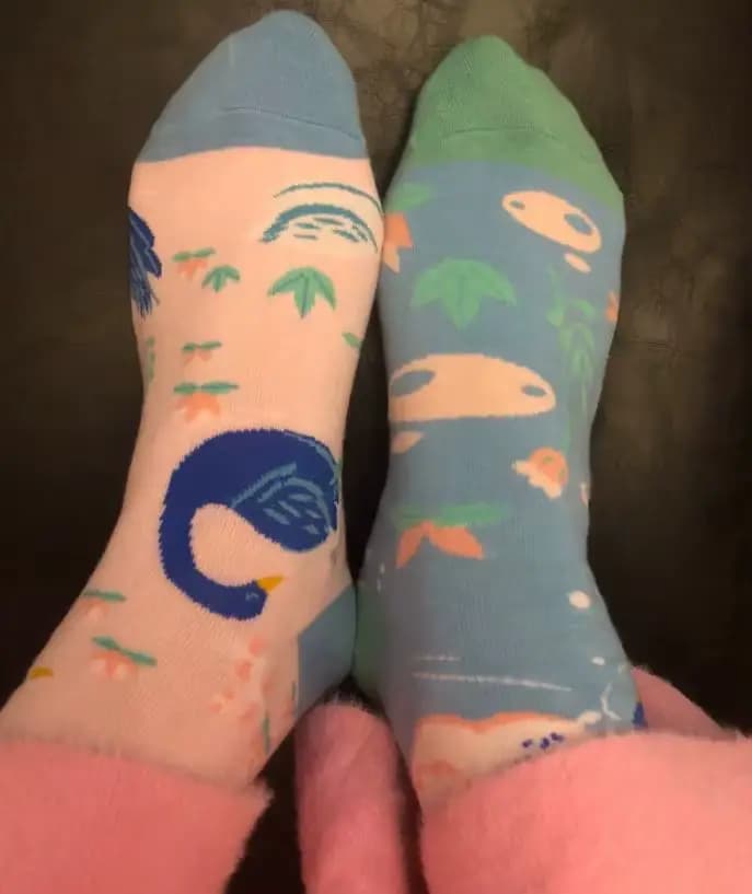 Chaussettes mi-mollet unisexes en coton pour couple