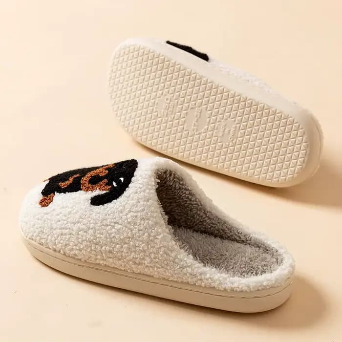 Chaussons de chien de teckel de dessin animé mignon et intéressant pour femmes, chaussures en coton d'hiver concis, chambre légère, confort intérieur chaud