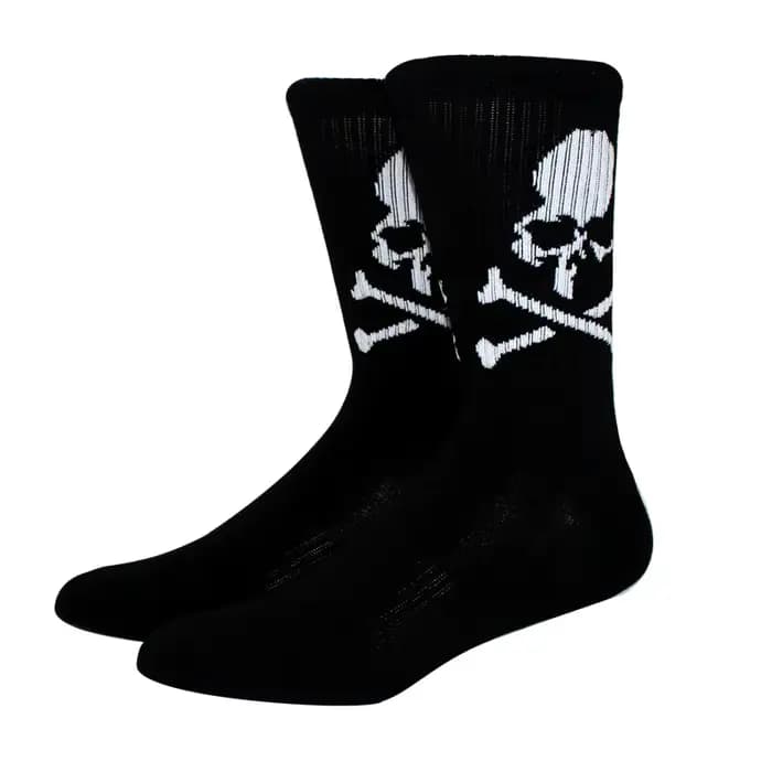 Nouvelle mode hommes chaussettes coton blanc noir