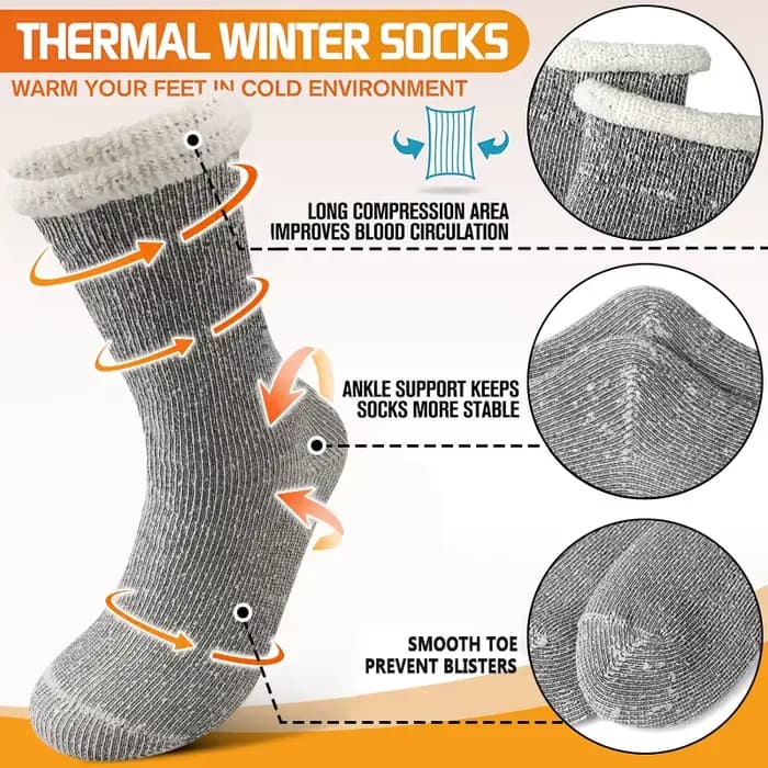 3 paires de chaussettes en laine mérinos Super épaisse pour femmes, chaussettes thermiques d'hiver douces et confortables, chaussettes de Sport de plein air doublées en polaire pour la neige froide