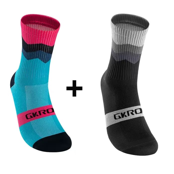 2 paires de chaussettes de cyclisme professionnelles