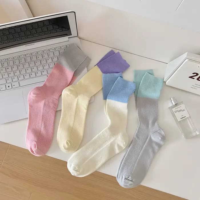 Chaussettes double illac ultra fines pour femmes