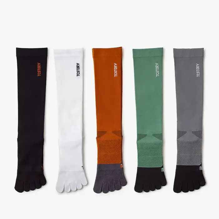 1 paires de chaussettes de Sport à orteils pour hommes COOLMAX