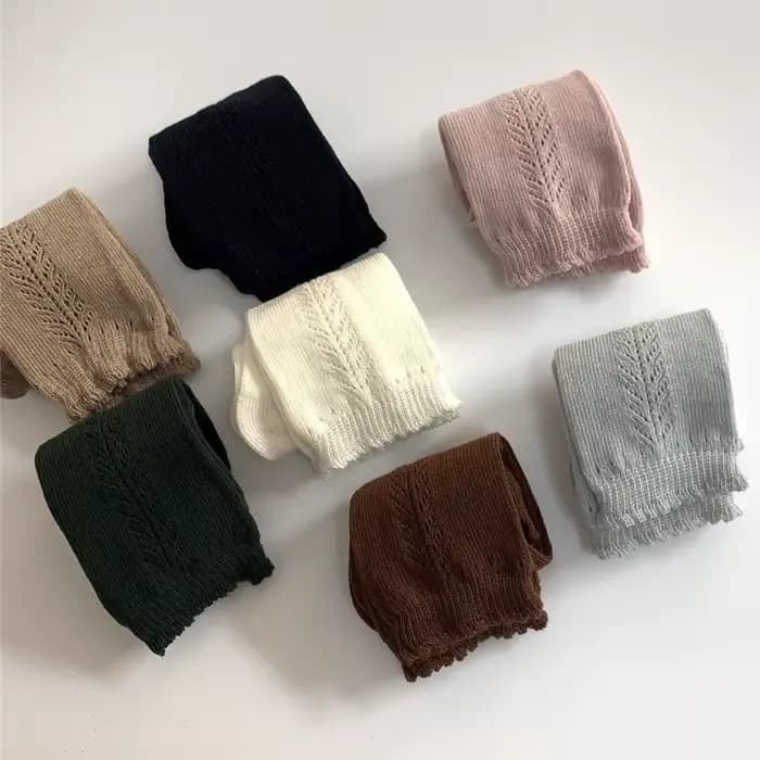 1 paire 100% coton enfants chaussettes hautes bébé filles garçons printemps automne