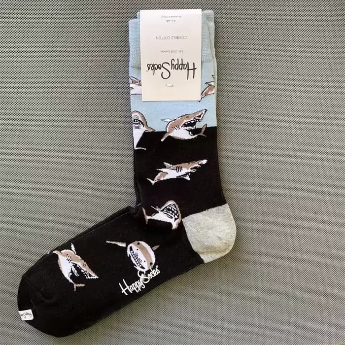 1 paire hommes chaussettes décontracté Gentleman drôle haute qualité couleur Puzzle heureux