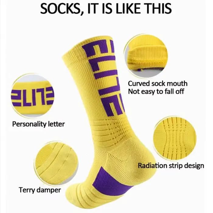Super Elite hommes chaussettes de Sport équitation cyclisme basket-ball course Sport chaussette été randonnée Tennis Ski homme femmes vélo vélo Slip