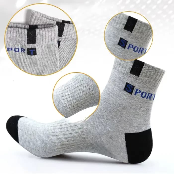 Chaussette en coton pour hommes Sport respirant doux lettre mode baskets haute élastique moyen Tube bas serviette Sox été course