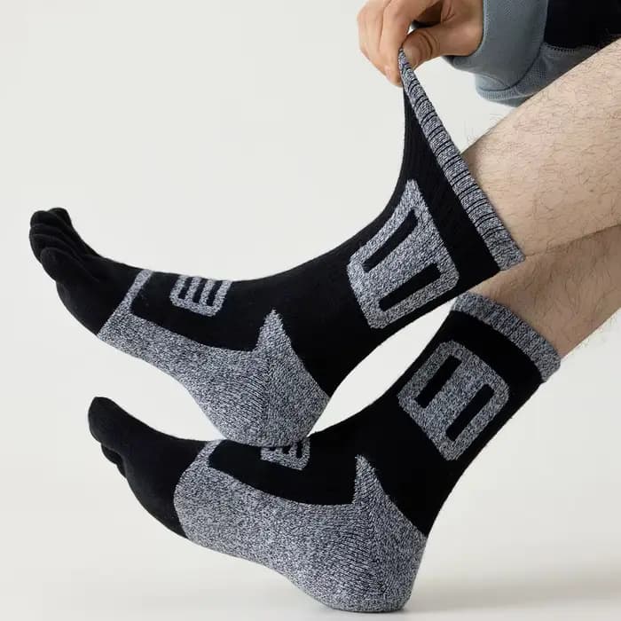 3 paires de chaussettes à orteils en polaire pour hommes
