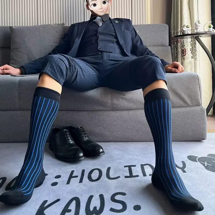 Chaussettes en coton pour homme mûr et adulte