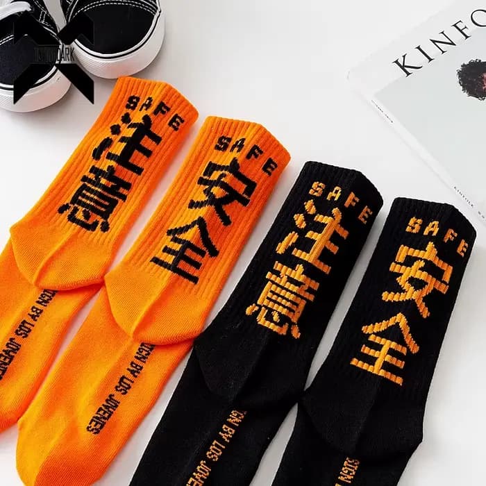 Hip Hop chaussettes hommes haute qualité coton Harajuku