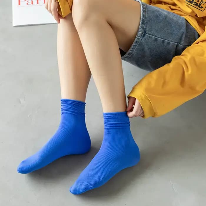 Ice InjSocks-Chaussettes d'été pour femmes, fines, respirantes, en nylon solide, décontractées, mode japonaise, tube long, 3 paires