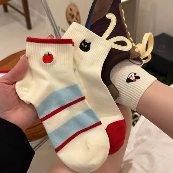 Chaussettes en coton pour femmes