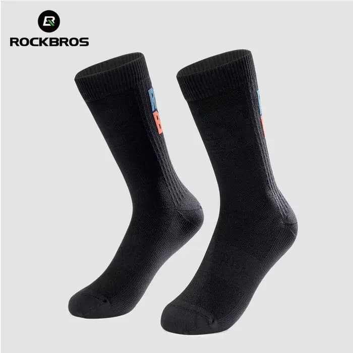 ROCKBROS Chaussettes de cyclisme à bordure hautement élastique