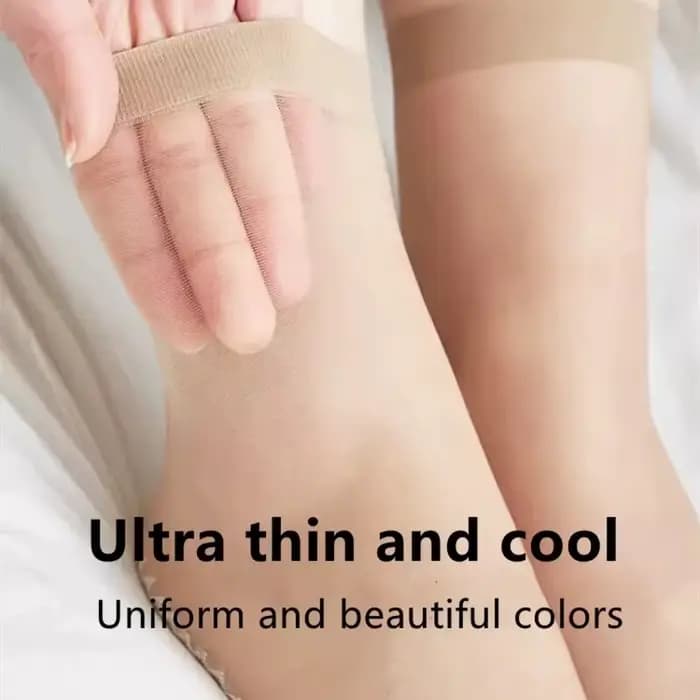 1/10 paires de chaussettes fines en coton antidérapantes pour femmes