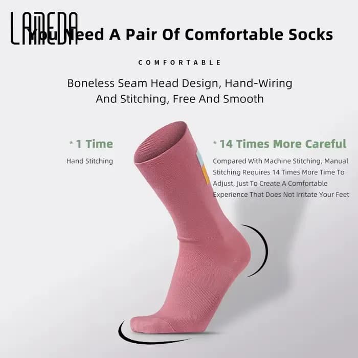 LAMEDA New Men's Cycling Socks Breathable Sports Running