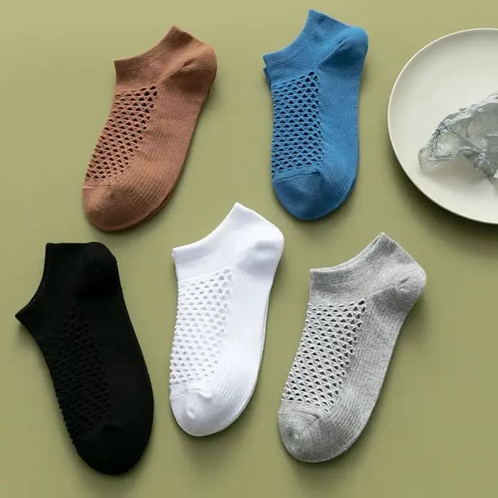 Coton homme chaussettes courtes été mince mode respirant hommes cheville
