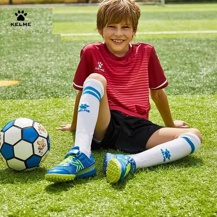 KELcloser-Chaussettes hautes respirantes au-dessus du genou pour enfant, bas de football, entraînement, compétition, basket-ball, sport, 8GSM, WZ3001