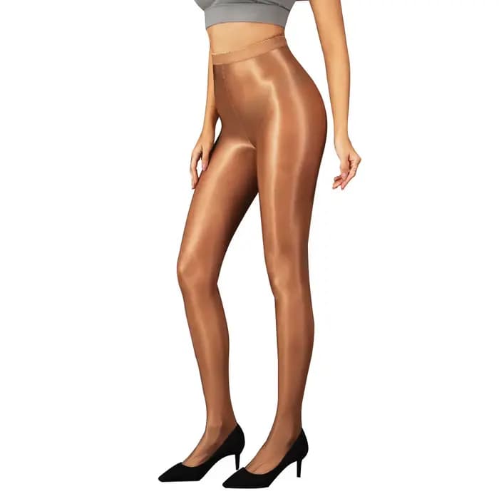 Collants sculptants pour femme 70D à fini brillant