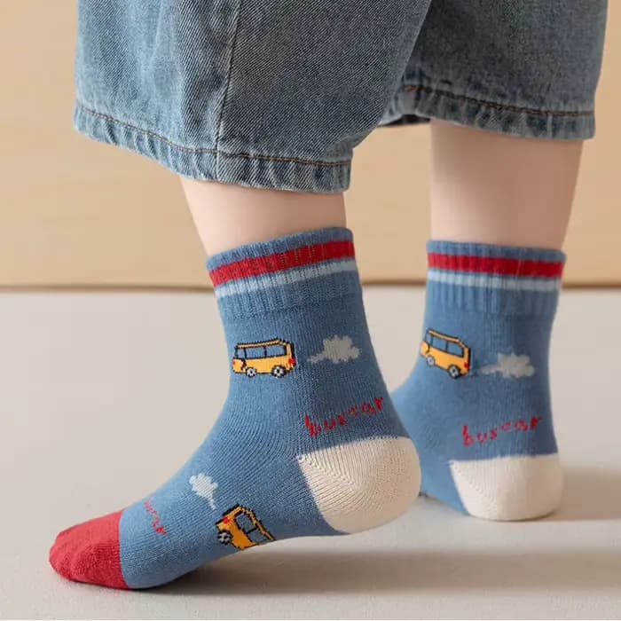 Chaussettes de dessin animé animal pour enfants