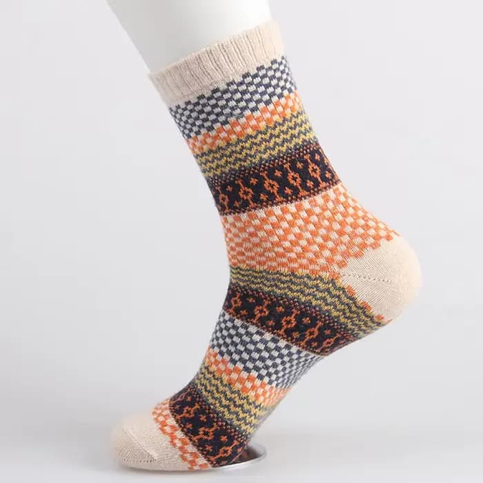 5 paires/lot hommes chaussettes hiver épais chaud rayure laine chaussettes décontracté chaussette affaires hommes chaussettes de haute qualité