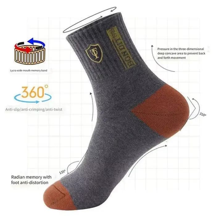 5/10 paires de chaussettes en bambou pour hommes