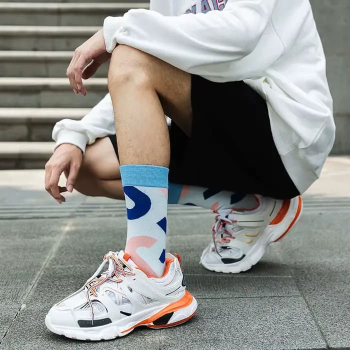 Nouveaux hommes Chaussettes Mode Européenne et Américaine Rue