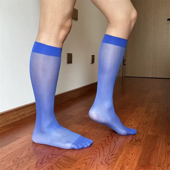 Chaussettes habillées Miosam pour hommes, en nylon polyamide, respirantes, tricotées, élégantes, pour costume
