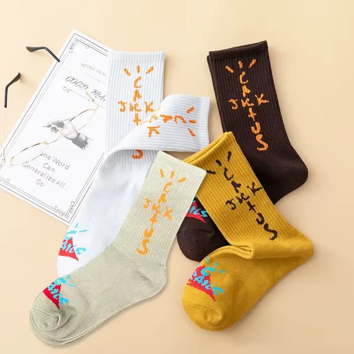 Chaussettes hautes en noix de cajou pour hommes et femmes