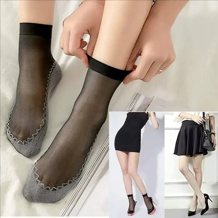 1/5/10 paires dentelle ultra-mince chaussettes femmes été respirant soie