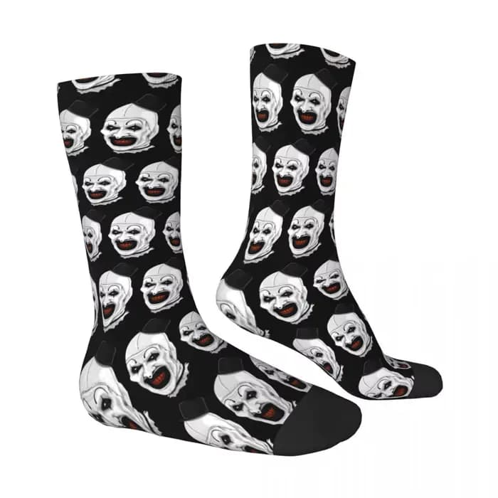 The Terrifier Art The Clown chaussettes bas drôles adultes hommes doux respirant