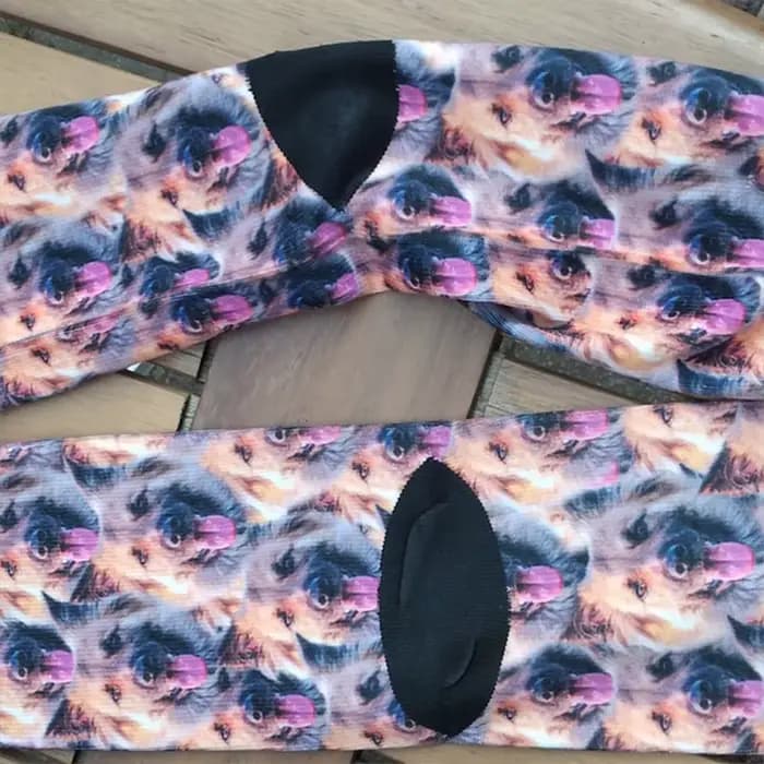 Chaussettes personnalisées pour le visage