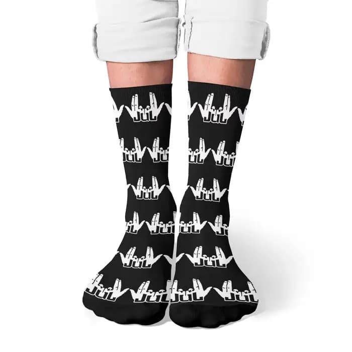 Une paire de chaussettes de rappeur Jul France
