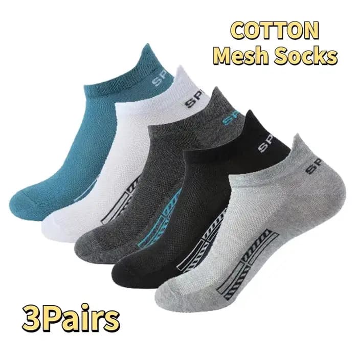 3 paires de chaussettes en coton biologique pour hommes