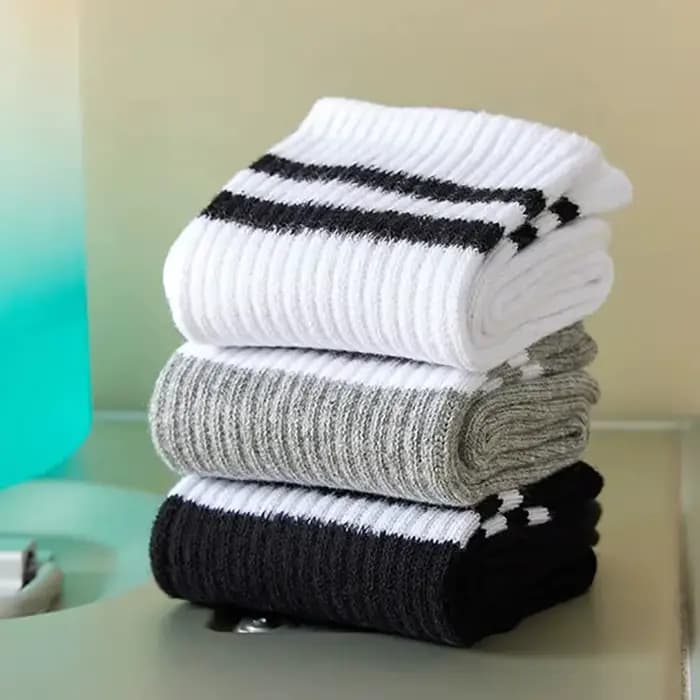 5/6/10 paires de chaussettes mi-hautes pour femmes