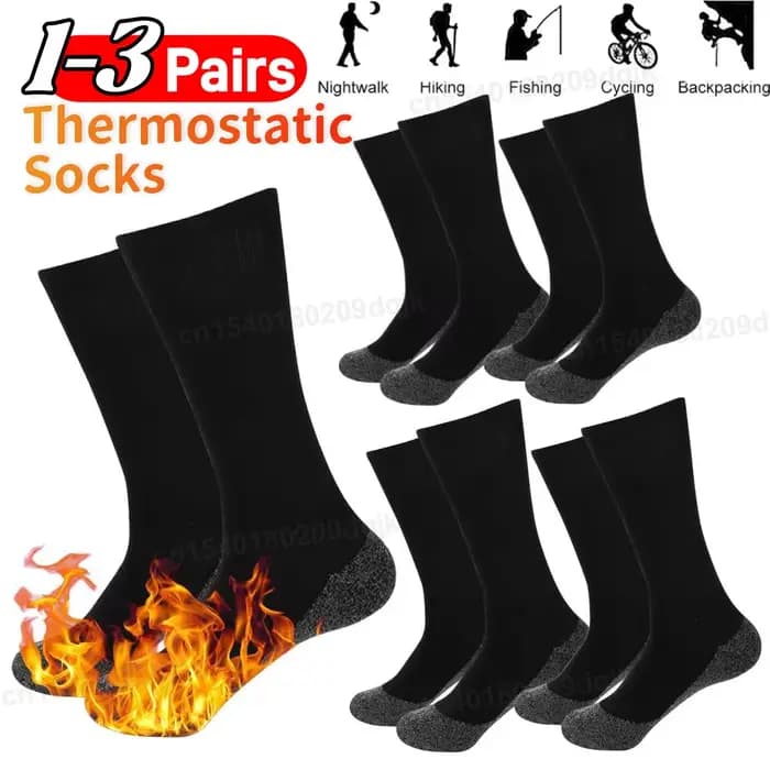1-3 paires de chaussettes auto-chauffantes d'hiver
