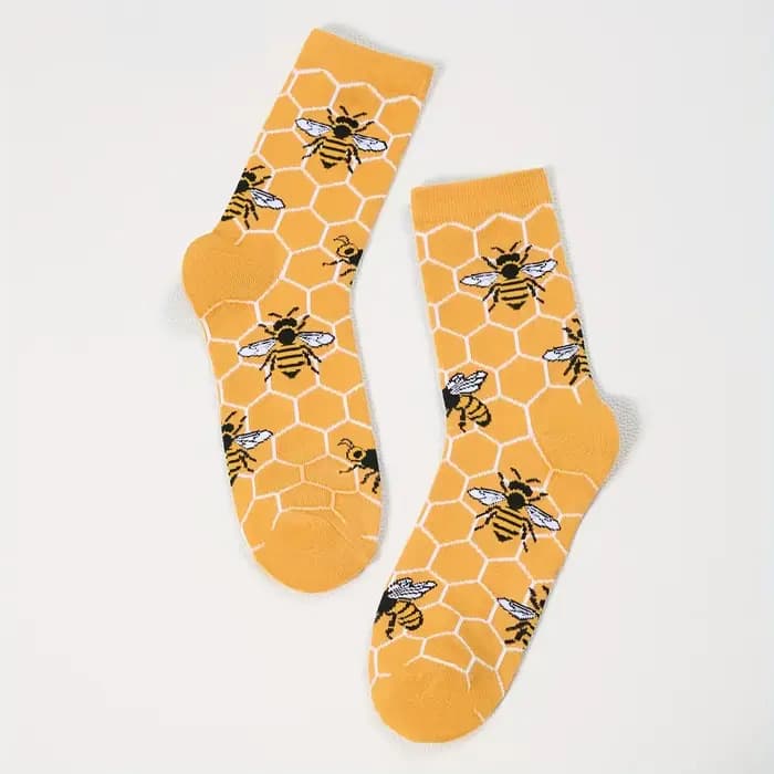 1 paire de chaussettes longues décontractées respirantes pour hommes et femmes