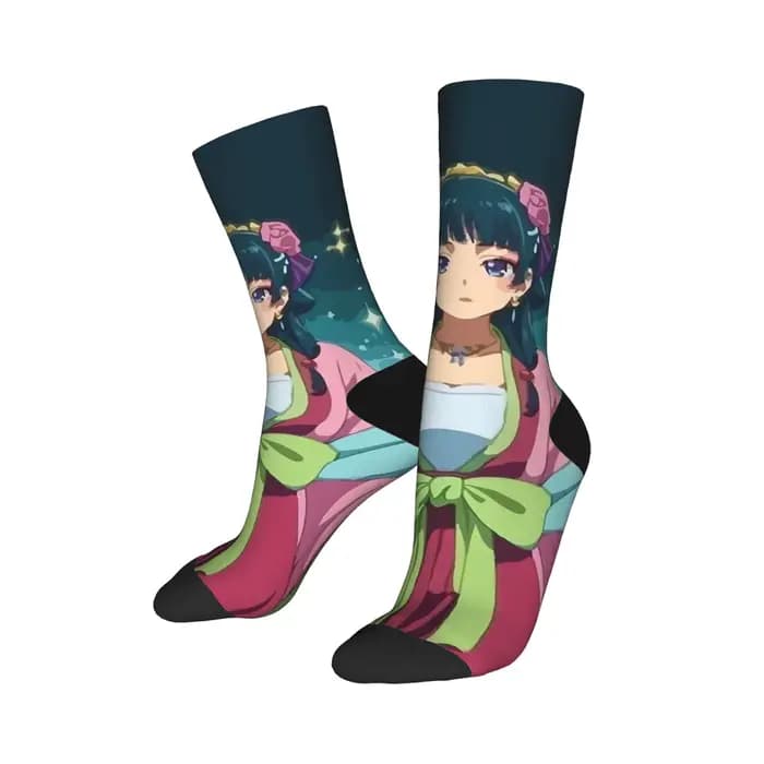 Maomao l'apothicaire journaux chaussettes motif bas antidérapant adultes hommes