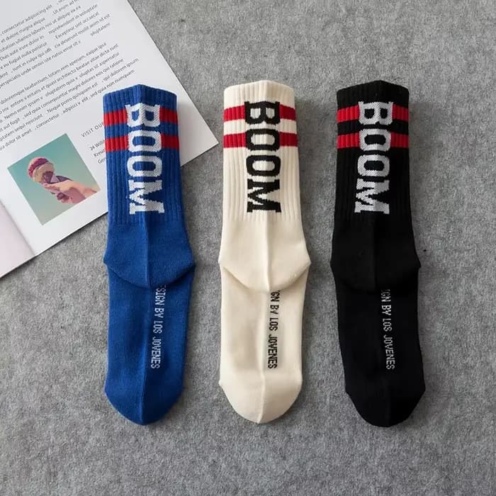 Tide Brand-Chaussettes montantes Boom pour hommes et femmes