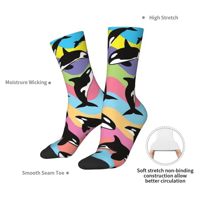 Chaussettes Orca Killer Whale Harajuku