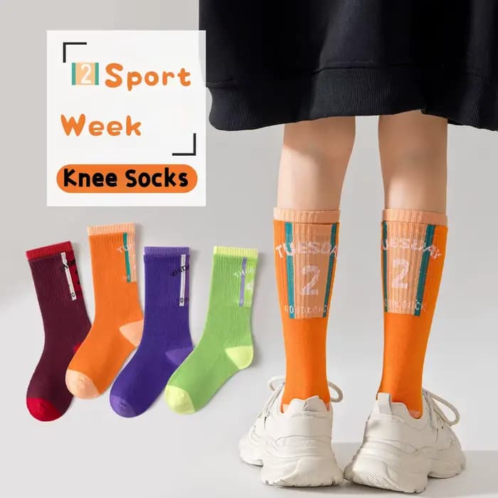 4 paires de chaussettes longues pour enfants