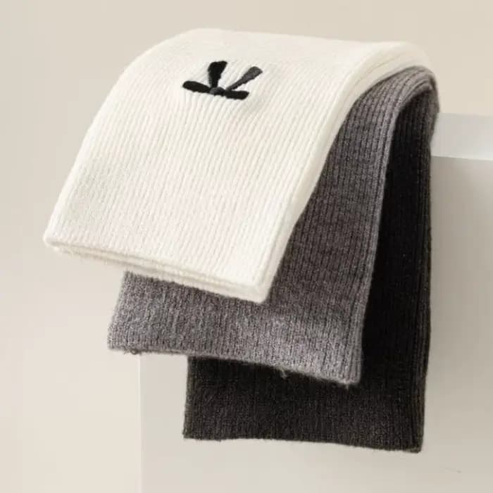 Chaussettes Tube longues brodées avec nœud papillon pour femmes