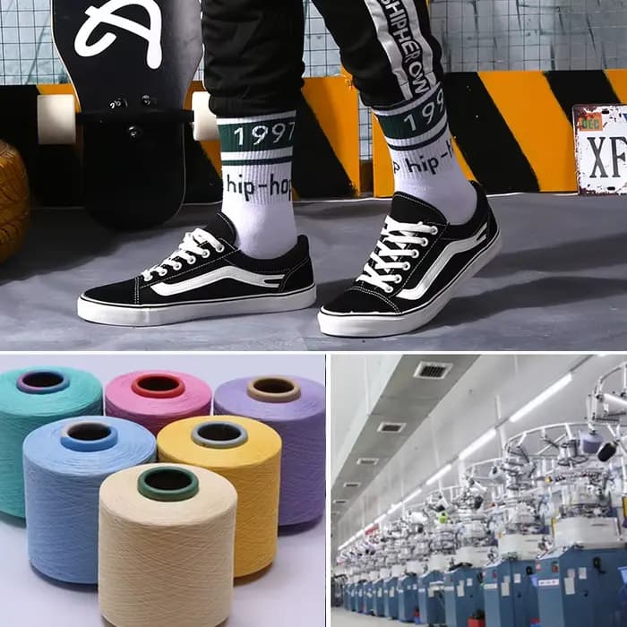 Chaussettes en coton à motif graphique hip-hop pour hommes et femmes