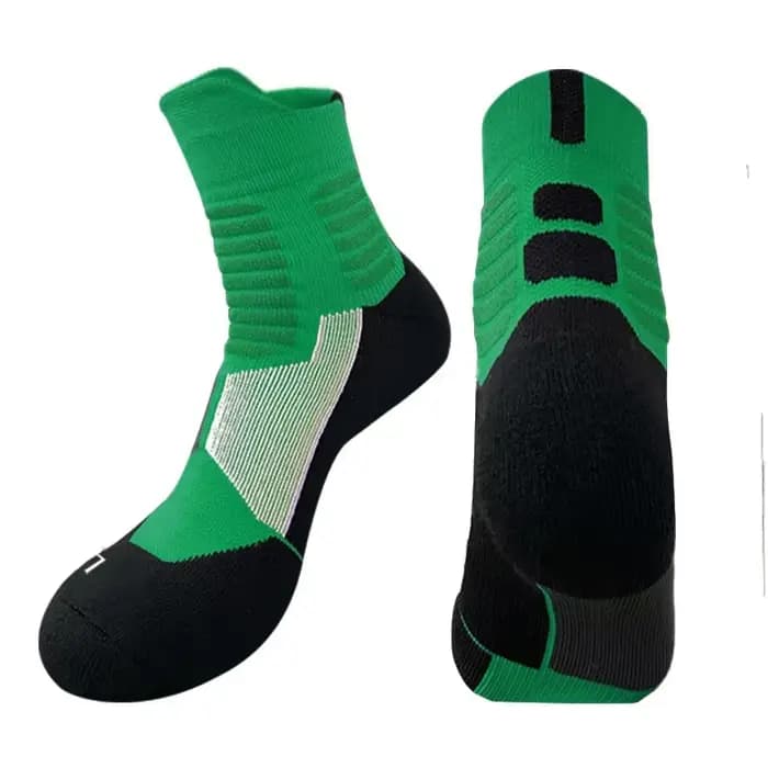 Chaussettes de sport d'extérieur pour hommes, de haute qualité, chaussettes de basket-ball d'élite, chaussettes de cyclisme, chaussettes de compression, chaussettes en coton à fond en serviette pour h
