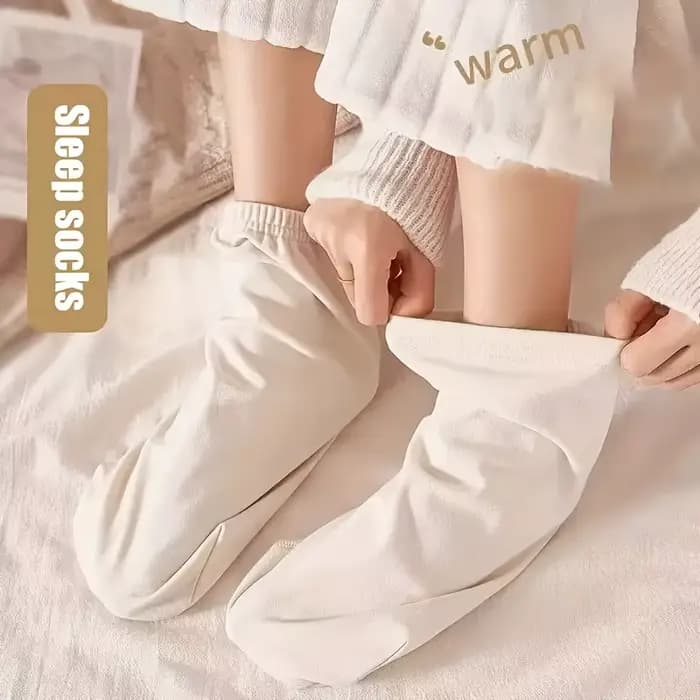 Chaussettes de nuit douillettes pour femmes - Velours double face